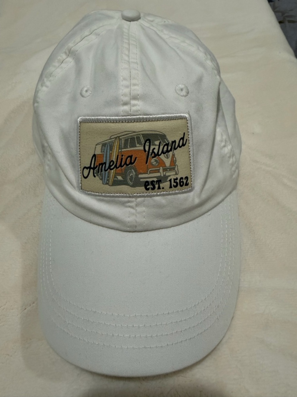 Hat - white cotton, Amelia Island